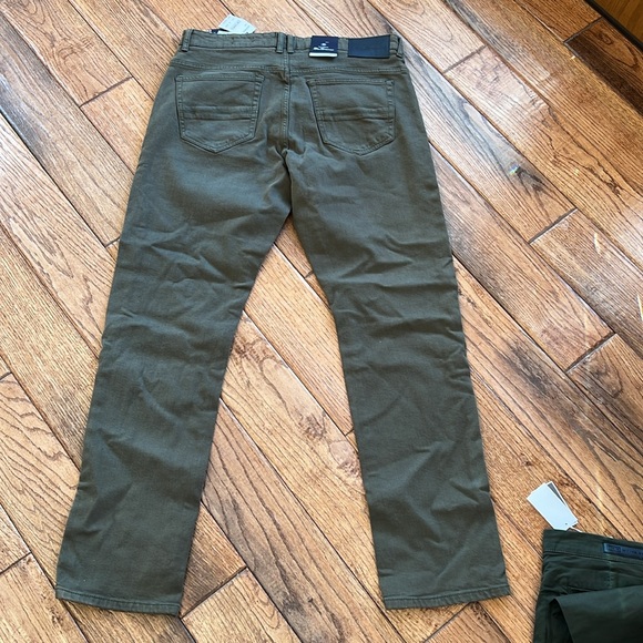 The Original Ben Sherman Straight Fit Olive STRETCH jeans - Picture 8 of 10